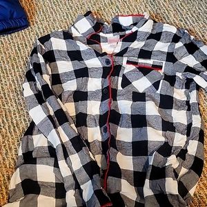 Black Buffalo plaid sleep dress